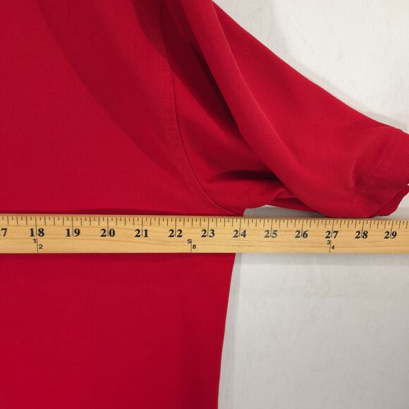 FootJoy Polo Mens XXL Red Ledgemont Club Short Sleeve Performance Golf Shirt - Picture 8 of 12